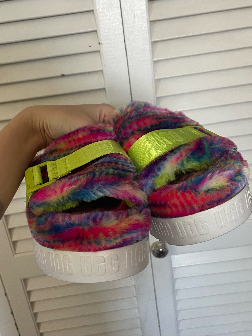 UGG Fluffita Pixelate Flatform Slipper - Picture 7 of 9